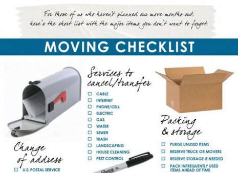Moving Checking List for Done Right Moving Company